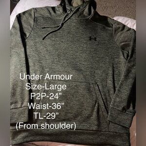 💰Under Armour Men's Dark Green Hoodie